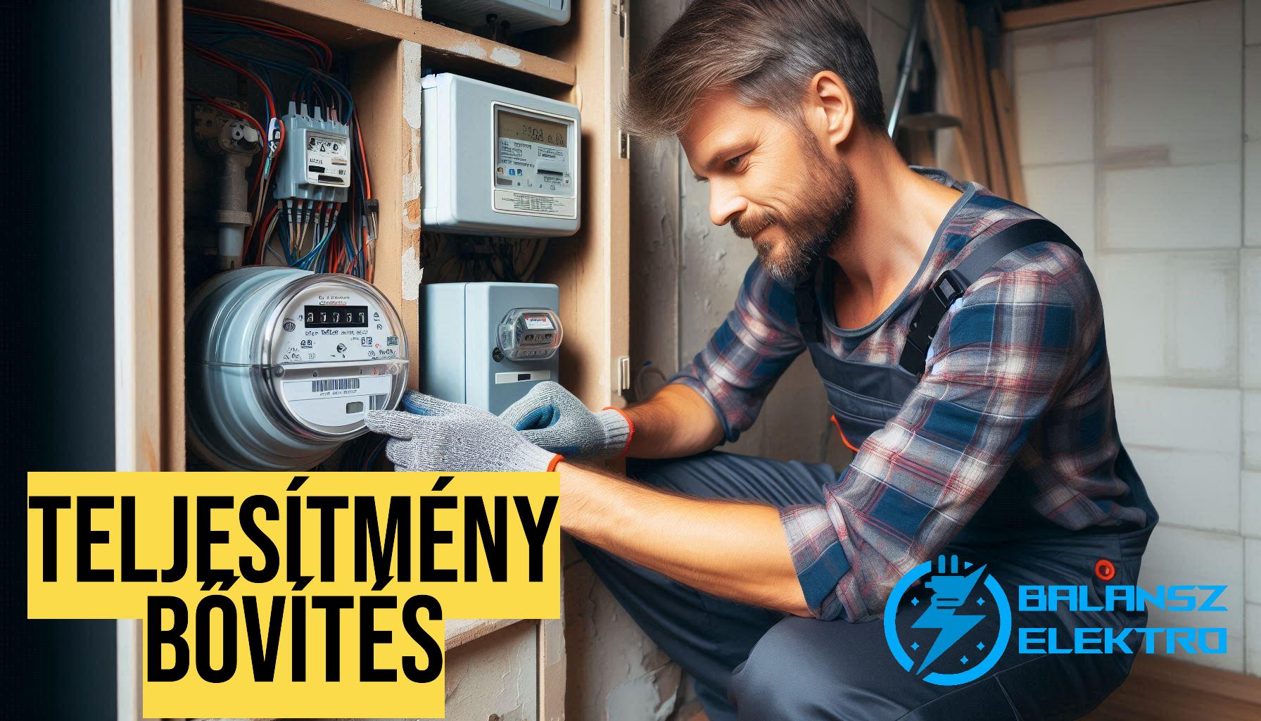 elektromos teljesítmény bővítés